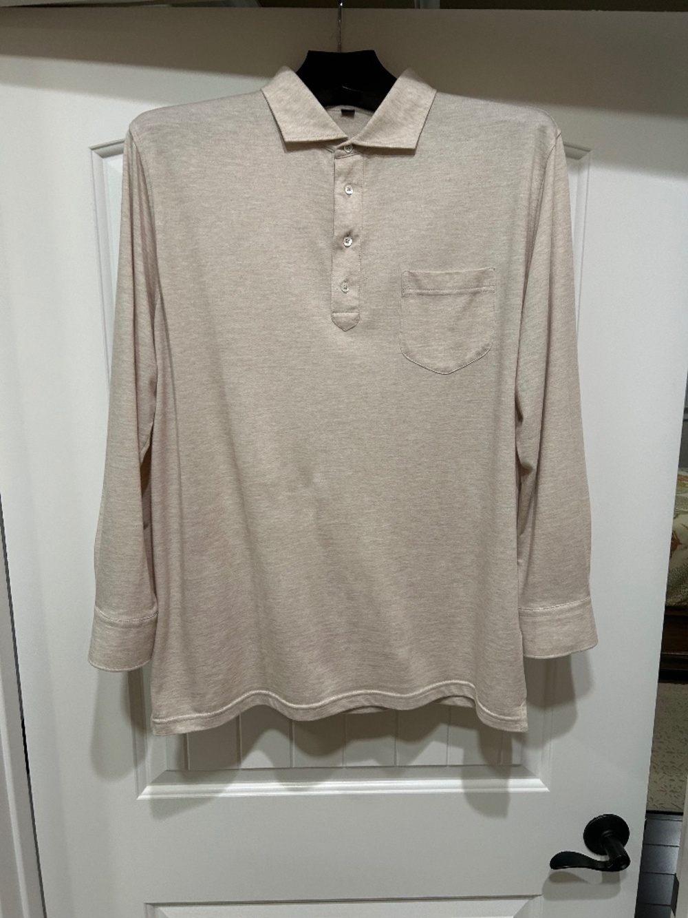 Peter Millar Amble Long Sleeve Polo, Size L, $54, Original $278